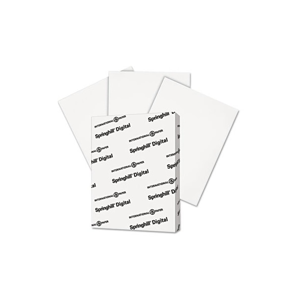 International Paper Springhill, DIGITAL INDEX WHITE CARD STOCK, 92 BRIGHT, 90LB, 8.5 X 11, WHITE, 250PK 015101 - main
